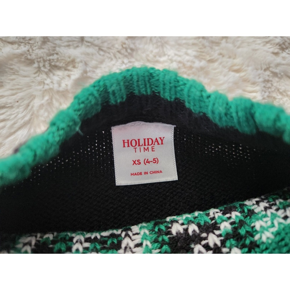 Holiday Time Boy's Gaming Crewneck Christmas Sweater Size XS (4-5) - Picture 5 of 6